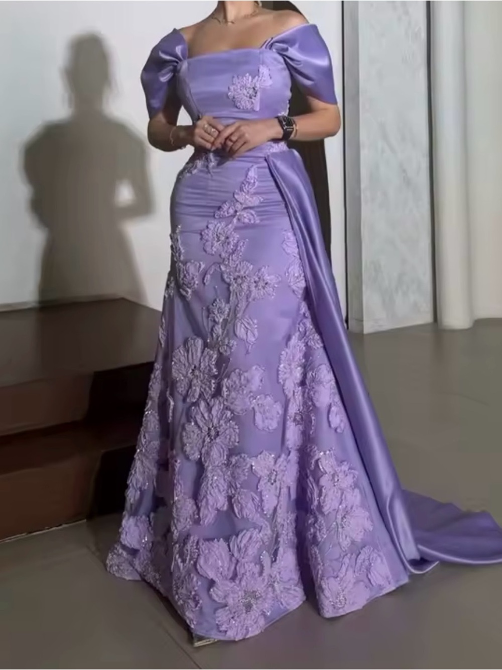 Women’s floral evening dress